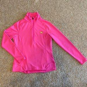 MASTERS MAGNOLIA LANE TECH, Golf, Long Sleeve Top, Half Zip, Pink, Small